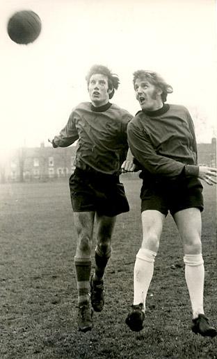 23/01/71: Barry Swallow and Chris Topping during training