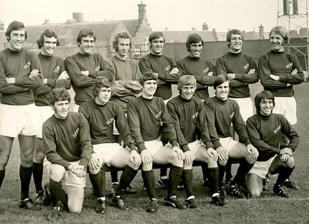 York City team picture 05/10/71 - Back row: Chris Topping, Pat Lally, Kevin McMahon, Ron Hillyard, John Mackin, Laurie Calloway, Paul Aimson, Barry Swallow. Front: dick Hewitt, Eddie Rowles, Phil Burrows, Tommy Henderson, John Woodward, Dave Chambers.