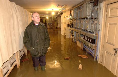 York Area Floods, November 2000, Archbishop of York at Bishopthorpe Palace