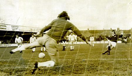 10/02/73: York City 4, Tranmere Rovers 1 - John Woodward sends goalkeeper Lawrence the wrong way from the penalty spot.