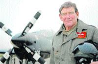 Flight Lieutenant Pete Howlett, who has retired after 42 years' service in the RAF