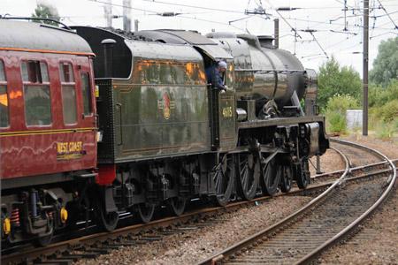 46115 Scots Guardsman leaving York on The Scarborough Spa Express - Picture: Malcolm Tomlinson