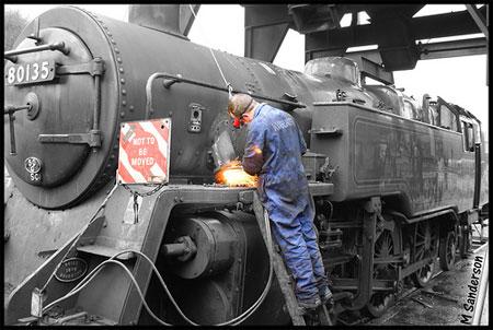 'Train repair' - Picture: Mike Sanderson (via Flickr)