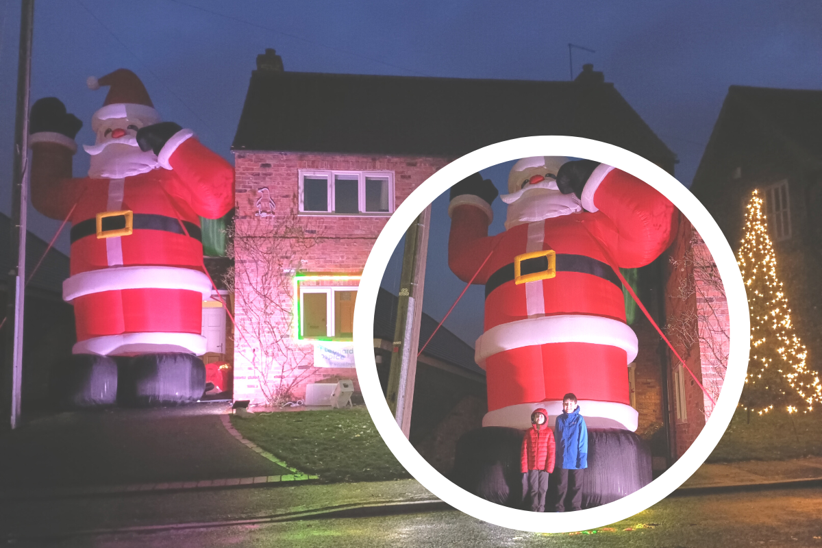 Giant Santa at York home to boost St Leonard's Hospice