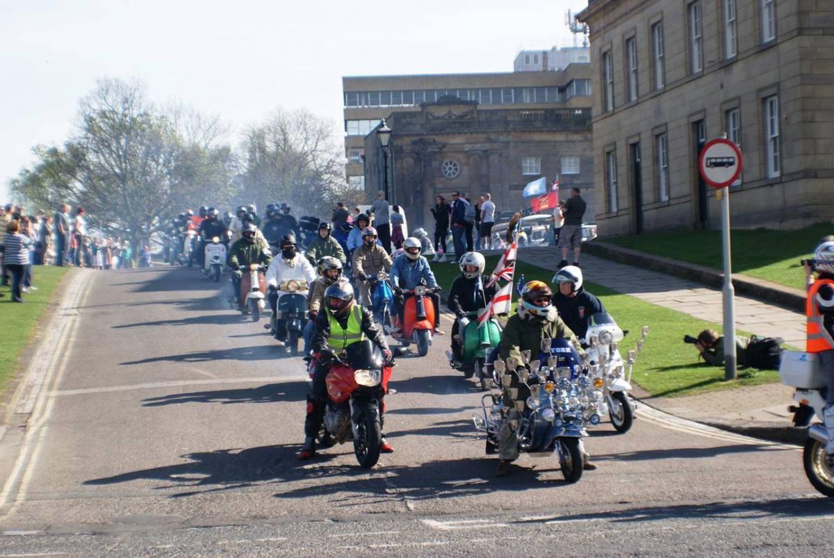 Scooter Rally, Sunday 10th April. Picture: Andy Gordon