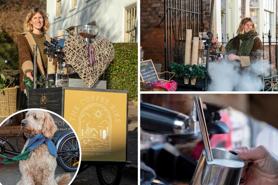 The Coffee Bike in Great Ouseburn set up by Jenny Sharp | York Press 