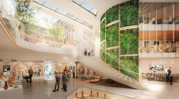 York Press: Artist's impression showing what the proposed Eboracum Roman museum might have looked like York Press: Artist's impression showing what the proposed Eboracum Roman museum might have looked like