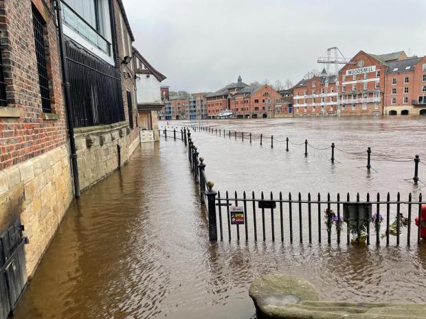 York issued yellow weather warning and three flood warnings