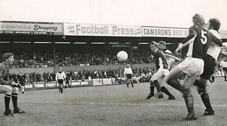 15/09/73 - York City 3, Port Vale 1 - City's second goal. Jimmy Seal flicks on a free kick with his head for Barry Swallow to rush in and score.