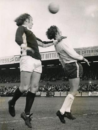 27/10/73: York City 2, Tranmere Rovers 0 - Jimmy Seal tries to add to his tally.