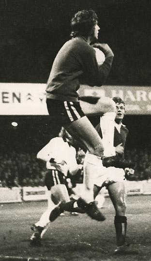 12/11/73: York City 0, Hereford 0 - Goalkeeper Tom Hughes foils Chris Jones.