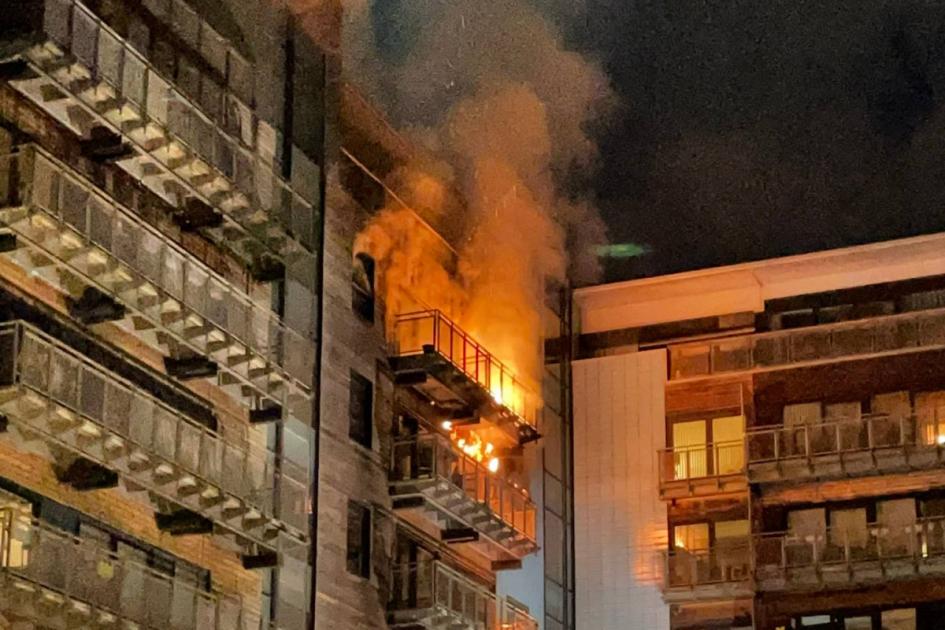MSP among residents evacuated from early morning flats fire