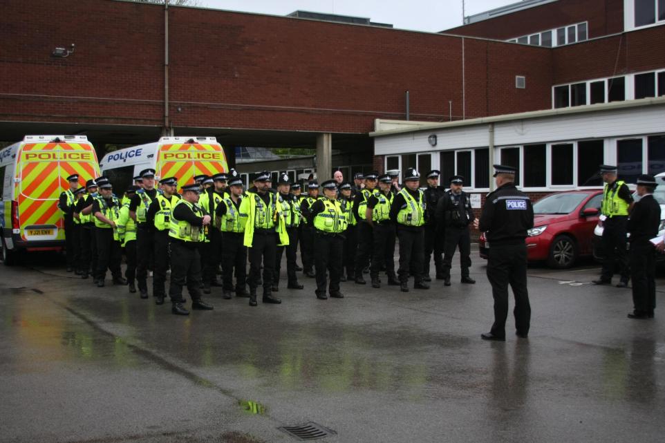 York Press: North Yorkshire Police prepare to carry out a major operation