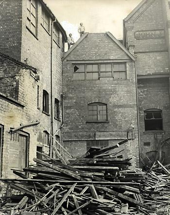 The old Ebor Brewery building in Aldwark was being demolished in 1972. The brewery, begun by John J Hunt in 1898, was making way for a development of mews town houses.