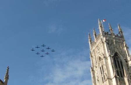 French week flypast over York, Picture: John Slingsby