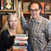 Philippa Morris and Tim Curtis of the Little Apple Bookshop, High Petergate. Picture: Frank Dwyer