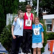 Naomi Smith winning a medal at the British Transplant Games