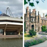 University of York, left, and York St John University, right