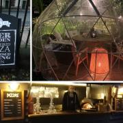 The new garden 'igloos' at The Churchill Hotel in York