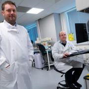 Dr Aaron Tolley, left, is part of the team at York-based Aptamer Group