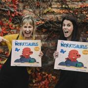Worrying times: Story Craft Theatre’s Janet Bruce, left, and Cassie Vallance to present four half-term Crafty Tales sessions built around The Worrysaurus
