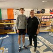 York professional boxer Will Harrison alongside trainer Sean O’Hagan