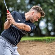 North Yorkshire golfing star Dan Brown in action