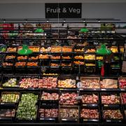 Fruit and vegetable selection at Asda. Photo credit: PA/Aaron Chown.