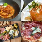 Pictures via Tripadvisor shows dishes from Buongiorno (top left), Cafe FeVa (top right), Pairings Wine Bar (bottom left) and Dough Eyed Pizza (bottom right).