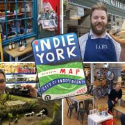 A new survey says York is the THIRD best place for independent shops in the UK. Our photo shows the Indie York guide and some of the city's leading indie traders