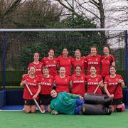City of York Hockey Club over-35s women celebrate after their National Tier One Cup win away to Timperley. Picture: City of York Hockey Club
