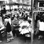OPENING DAY AT THE NEW-LOOK LEAK AND THORP DEPARTMENT STORE - 1982