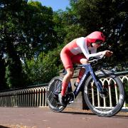 Abi Smith in action in the women’s time trial at Wolverhampton’s West Park in the 2022 Commonwealth Games. Picture: David Davies/PA Wire