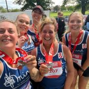 Jenny Peacock, Megan Griffiths, Anna Greaves, Julia Pease, Honor Davage and Susan Preston from Preston Baker York completed the York 10K for Mind