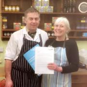 Stuart and Lily Beaton who have the Ainsty Farm shop