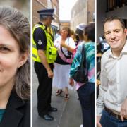 York MP Rachael Maskell, left, hits at stag and hen firm boss, Matt Mavir, right, after figures show stag and hens involved in seven police incidents in the city