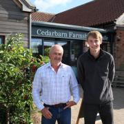 A team from Cedarbarn Farm Shop, Pickering, will run the Great North Run next month. Pictured: Karl Avison and Michael Kipling