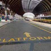 York Station during the first round of rail strikes in June last year
