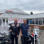 Kevin Strickland, left, and John Bulmer, who are retiring as Jax Motorcycles and Car Care Centre closes in York