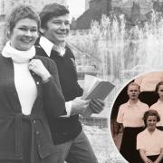 Dame Judi Dench: from York schoolgirl to Hollywood star. Photos show Judi Dench with her late husband Michael Williams in York in 1973 and inset as a school girl in 1952 at The Mount in York