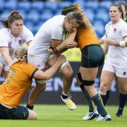 England's Zoe Aldcroft during the Women's Rugby World Cup Quarter-final match at Waitakere Stadium in Auckland, New Zealand. Picture: Brett Phibbs/PA Wire