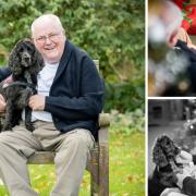 Jim Green with his hearing dog Zadie