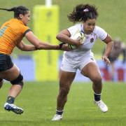 Malton and Norton product Tatyana Heard in action during England’s 41-5 World Cup quarter-final victory over Australia at the Waitakere Stadium in Auckland. Picture: Brett Phibbs/PA Wire