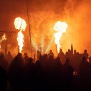 PICTURES: York Viking 'battle spectacular's' fiery finale. Pictured: the boat burning