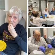 Residents at Boroughbridge Manor care home took part in the pancake day fun