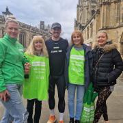 Made in Chelsea's Josh Patterson with the York Samaritans team