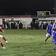 Selby Town fell to a 3-1 defeat to Retford United, despite valiant defending. (Photo: Harvey Brewster)