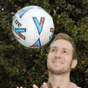 Football fan Dan Skelton, of Easingwold, who has just had a kidney transplant