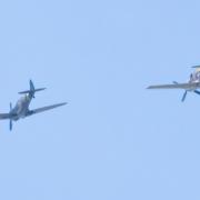 The Spitfire and Mustang in the skies above York and North Yorkshire