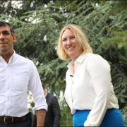 PM Rishi Sunak and Conservative candidate Claire Holmes in Selby recently